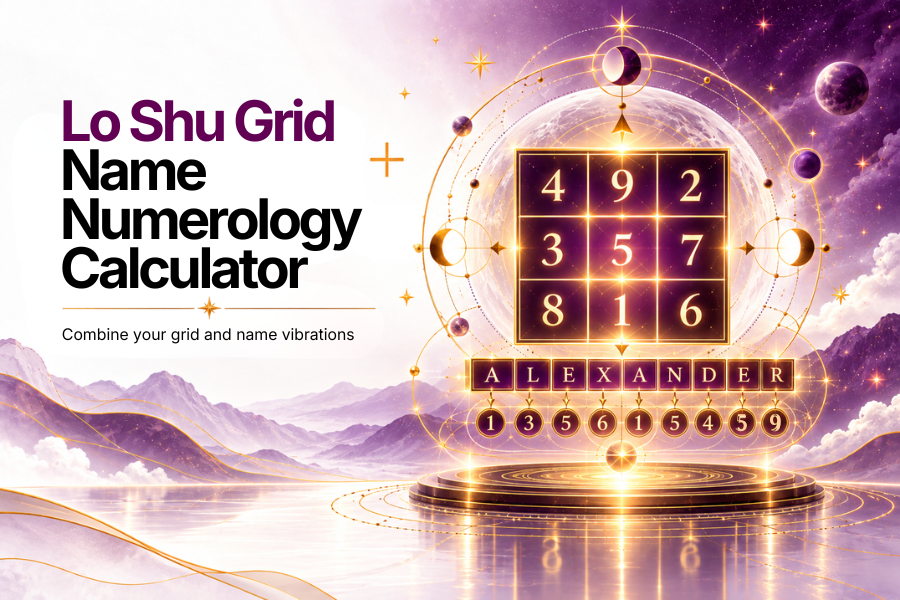 Lo Shu + Name Numerology Calculator